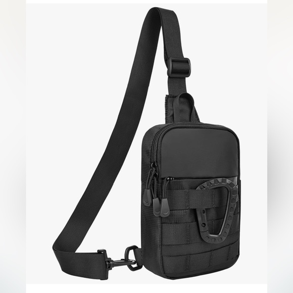 Deyace Other - NWOT Black Sling Bag Men Women, Tactical Inspired Waterproof Utility EDC Travel